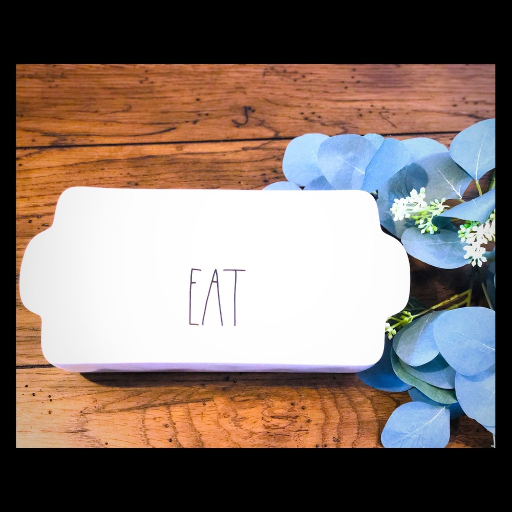 Rae Dunn Baking Loaf Dish "Eat" new